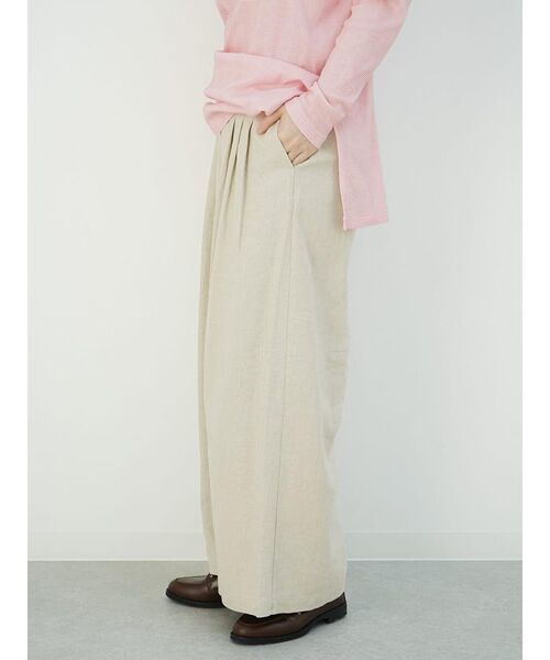 パンツ 4tucks linen pants レディース