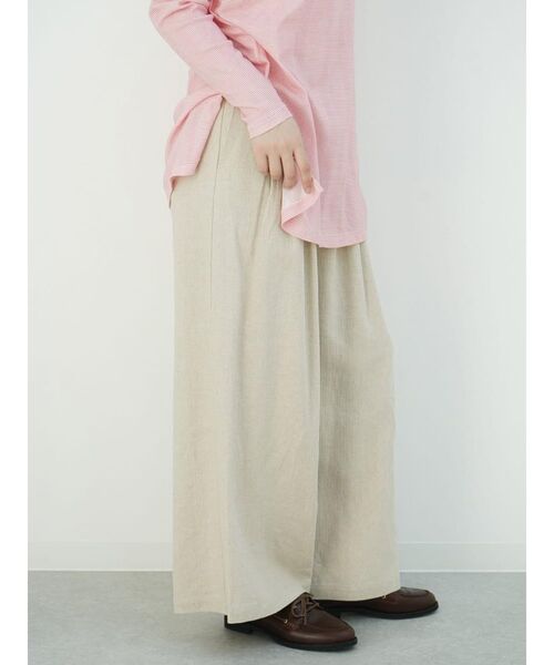 パンツ 4tucks linen pants レディース