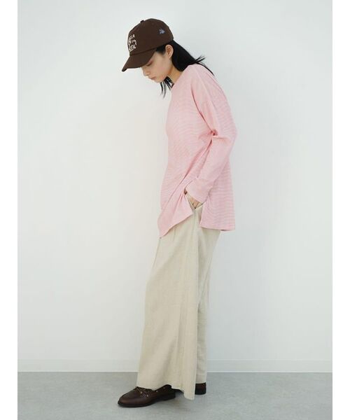 パンツ 4tucks linen pants レディース