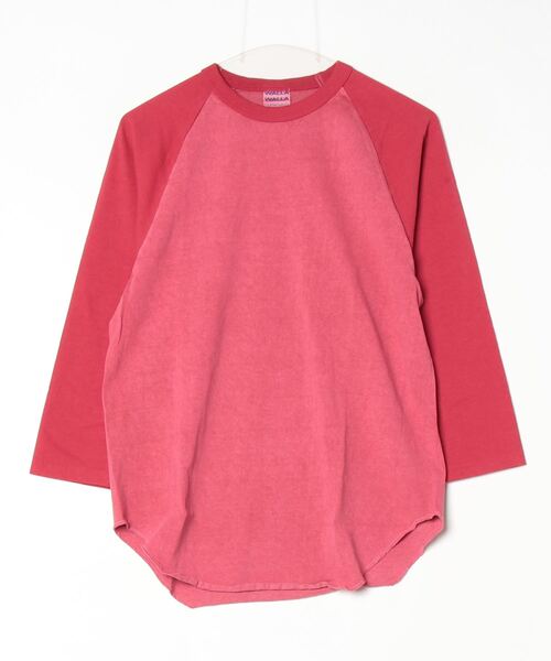「WALLA WALLA SPORT」 7分袖Tシャツ - レッド メンズ_画像4