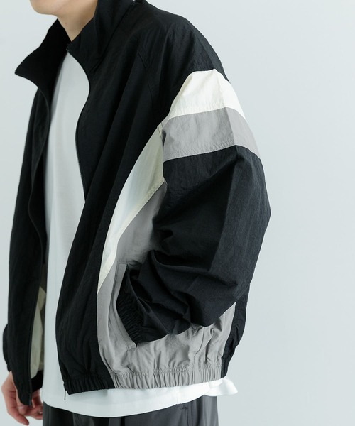 「ITEMS URBANRESEARCH」 ナイロンブルゾン LARGE ブラック メンズ_画像3