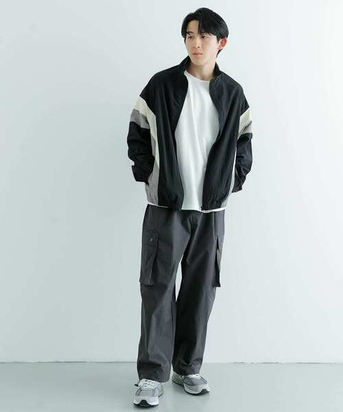 「ITEMS URBANRESEARCH」 ナイロンブルゾン LARGE ブラック メンズ_画像6