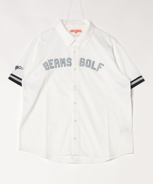 BEAMS GOLF（ビームス ゴルフ） 半袖シャツ M ホワイト メンズ