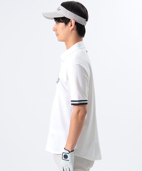 BEAMS GOLF（ビームス ゴルフ） 半袖シャツ M ホワイト メンズ