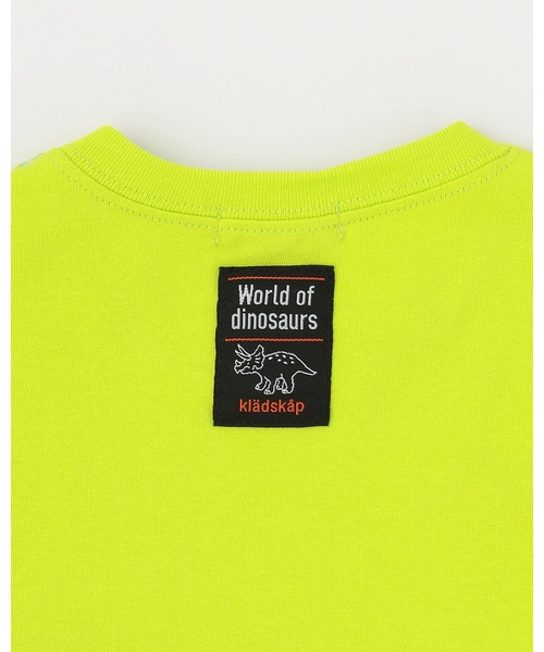 kladskap（クレードスコープ） tシャツ 太古の生き物切替半袖Tシャツ