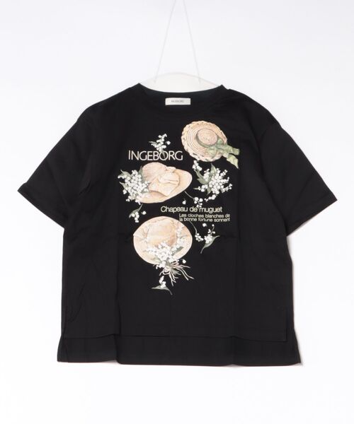 tシャツ シャポードミュゲワンポイントpt.カットソー レディースの画像