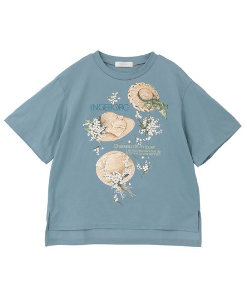 インゲボルグ　新作シャポードミュゲpt.Tシャツ　ひろりん INGEBORG（インゲボルグ） tシャツ 半袖 シャポードミュゲワンポイント