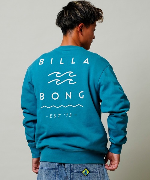 「BILLABONG」 スウェットカットソー M グリーン メンズ_画像5