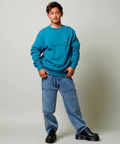 「BILLABONG」 スウェットカットソー M グリーン メンズ_画像7