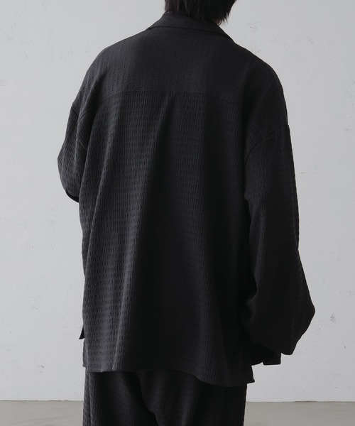 「epnok」 長袖シャツ LARGE ブラック メンズ_画像7
