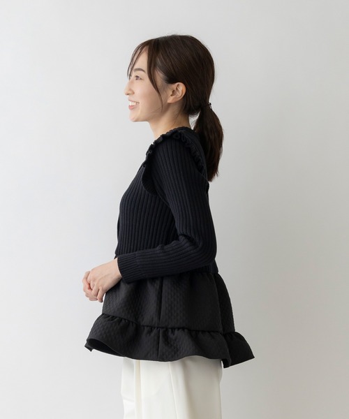 「Sono」 ニットカーディガン 1 グレー レディース_画像10