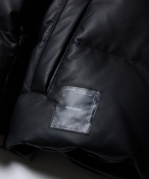 ダウンジャケット ダウン PRIME LEATHER DOWN JACKET メンズ レディースの画像