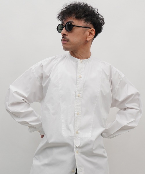 「Aphlotus」 長袖シャツ LARGE ブルー メンズ_画像3