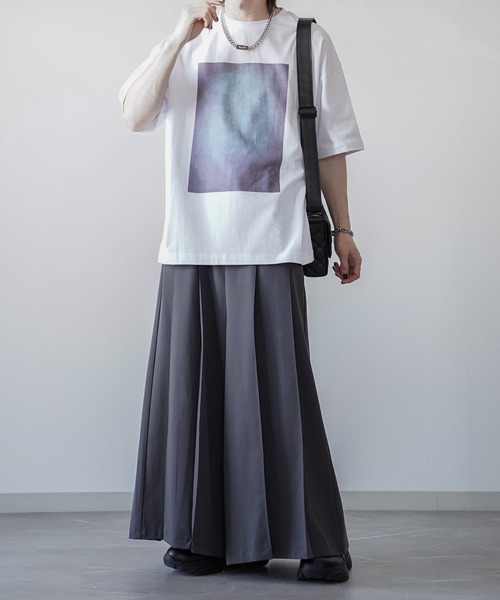 「ELLUV」 半袖Tシャツ L ブラック系その他2 メンズ_画像8
