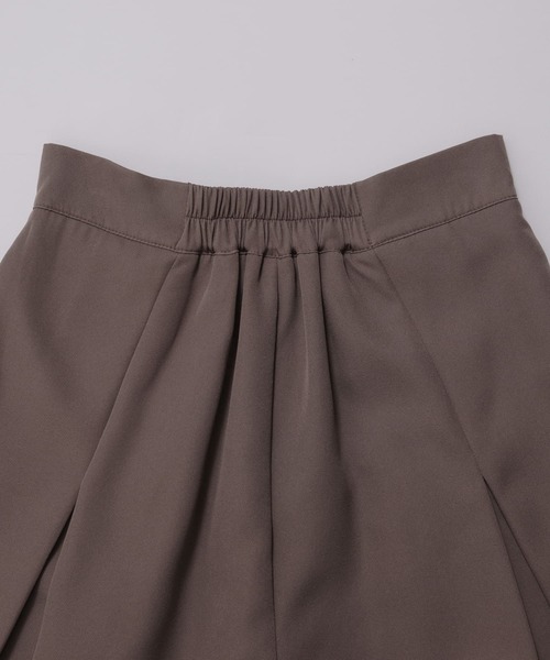 Mirenue パンツ タックフレアショートパンツ レディース : ZOZOTOWN