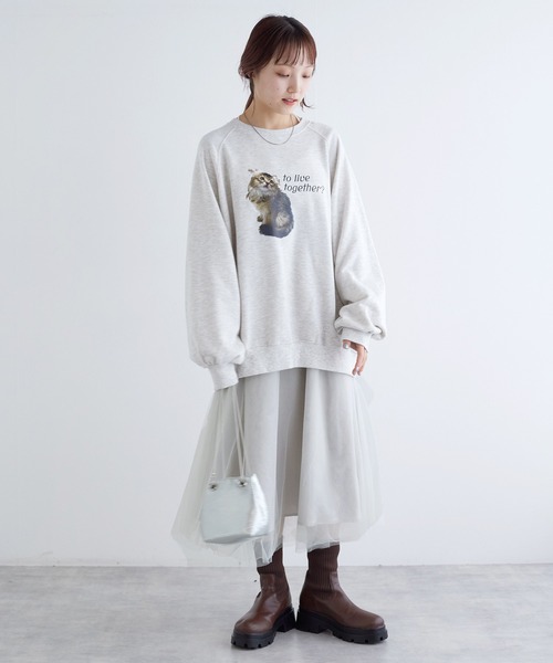 「w closet」 キャミソールワンピース FREE ライトグレー レディース_画像2