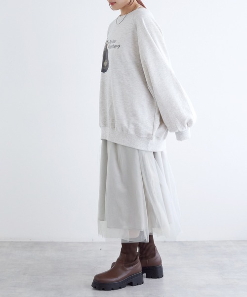「w closet」 キャミソールワンピース FREE ライトグレー レディース_画像3