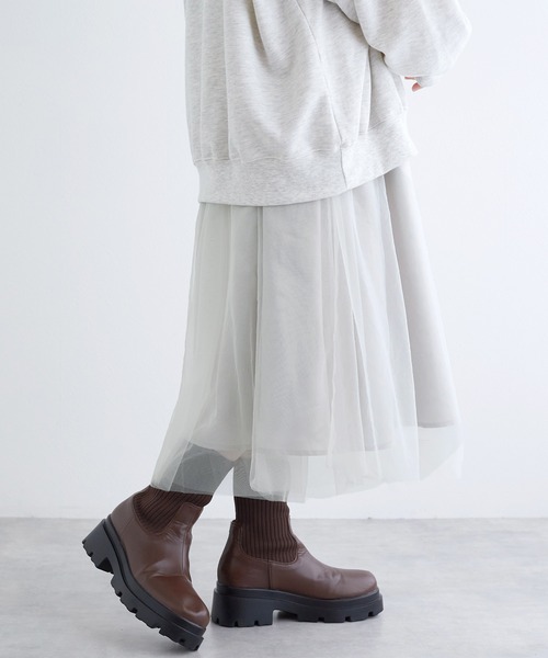 「w closet」 キャミソールワンピース FREE ライトグレー レディース_画像5