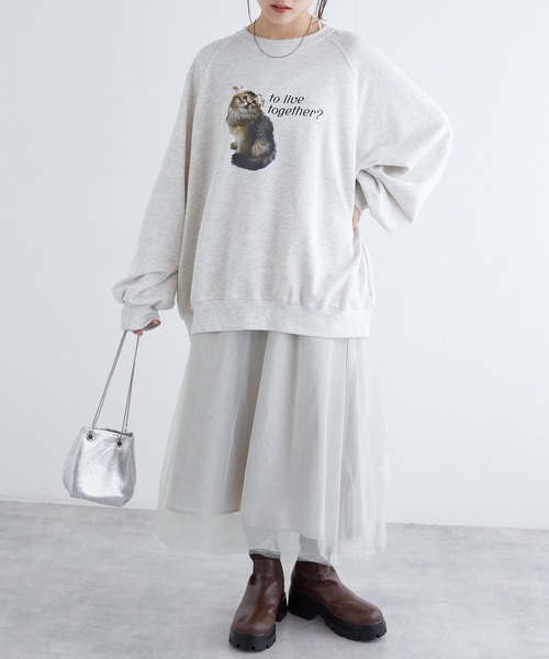 「w closet」 キャミソールワンピース FREE ライトグレー レディース_画像7