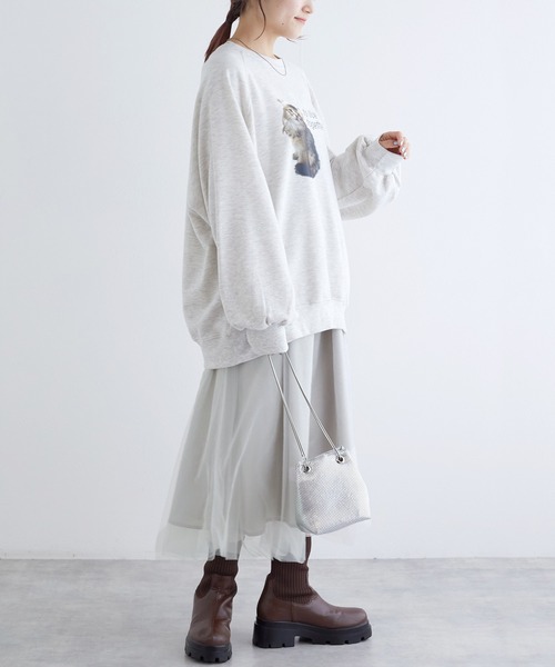 「w closet」 キャミソールワンピース FREE ライトグレー レディース_画像8