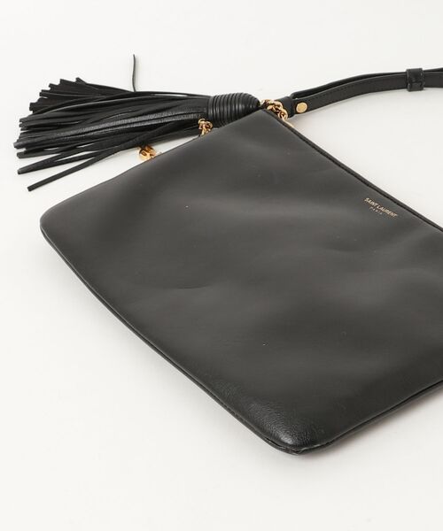 「SAINT LAURENT PARIS」 Teen monogram shoulder バッグ - ブラック レディース_画像3