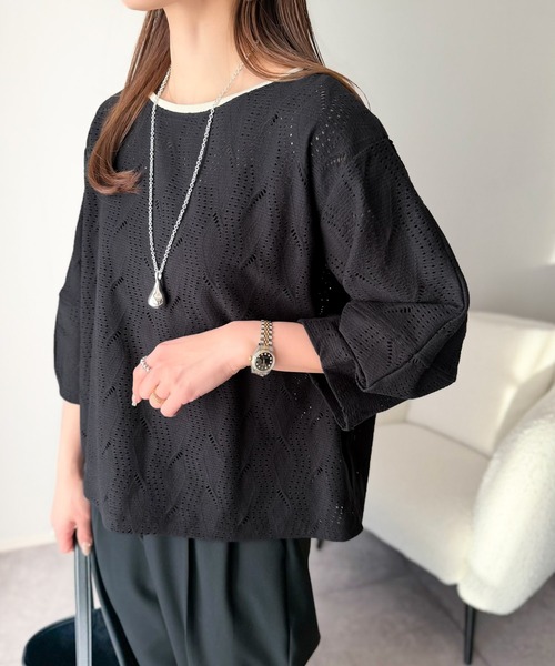 「classicalelf」 7分袖カットソー X-LARGE オフホワイト レディース_画像9