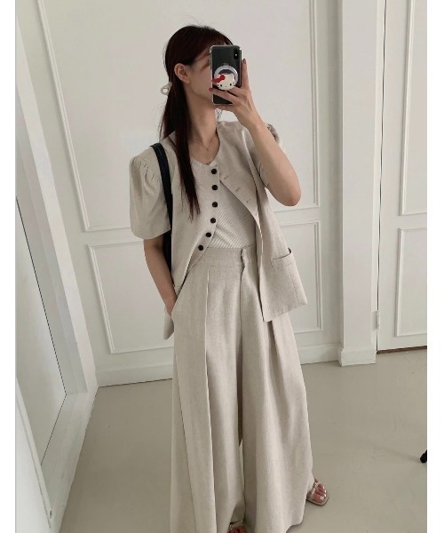 「FAVORITO」 セットアップ F ベージュ レディース_画像3