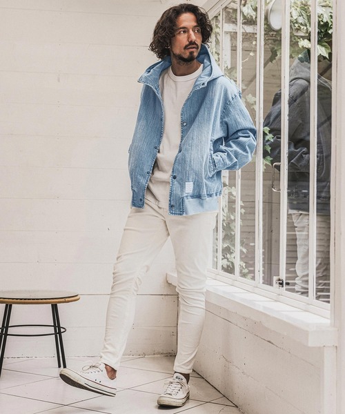 【goa】THE UNION FOR WORKERS デニムパーカー wjk reluxe パーカー mpa4184- Denim Hoodie デニムパーカー(WR26W-18