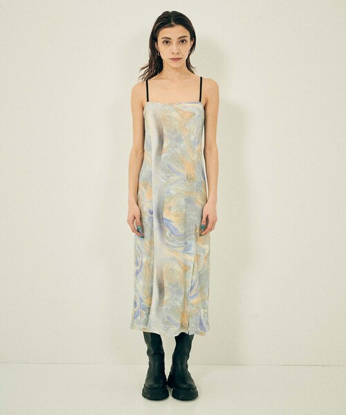 ワンピース 「洗濯機洗い可能」ZOE ART キャミワンピース「A＋TOKYO  