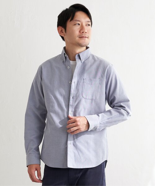 ikka（イッカ） シャツ 「シワ軽減／吸水速乾」イージーケアオックス