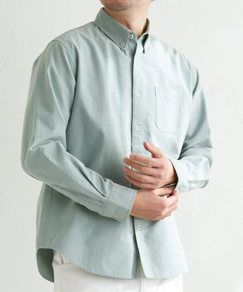 ikka（イッカ） シャツ 「シワ軽減／吸水速乾」イージーケアオックス