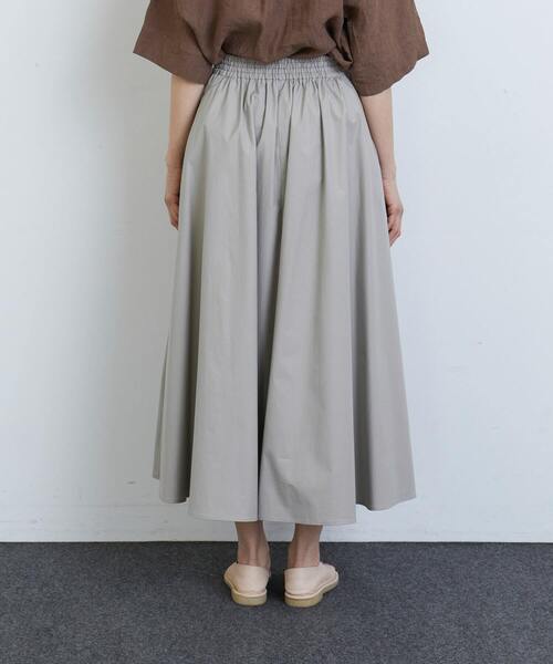 スカート コットンシルクタイプライターイージースカート レディース  