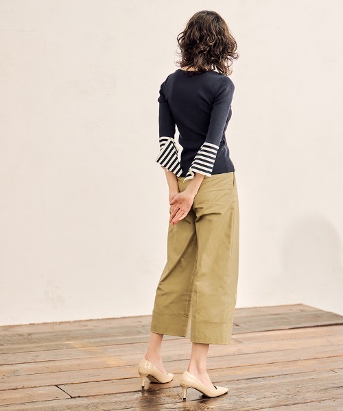 パンツ パリジェンヌ風タックワイドパンツ レディース : ZOZOTOWN