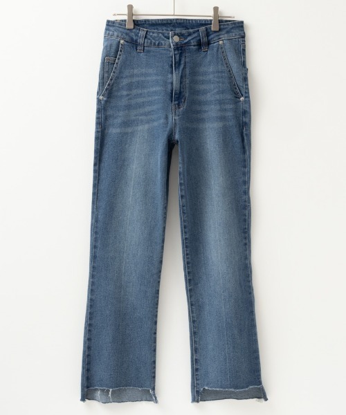 NAVY ジーンズ デニム デニムパンツ GOOD STYLE JEANS 裾フリンジ