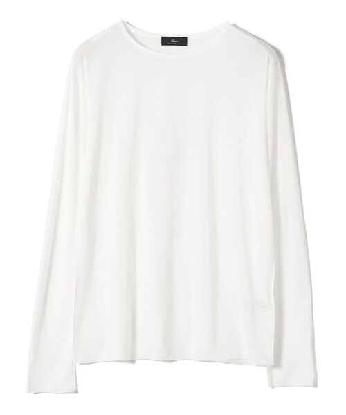 tシャツ SHIPS Primary Navy Label:「手洗い可能」コットン ハイゲージ プルオーバー レディース