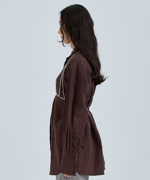 【週末限定SALE】FUMIE TANAKA フミエタナカ　レザーベスト 中古・古着通販】FUMIE=TANAKA (フミエタナカ) GATHER VEST F23A