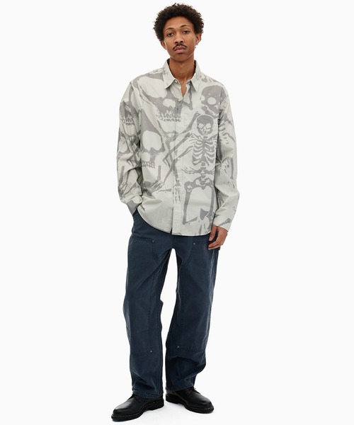 thisisneverthat シャツ Skeletons Shirt メンズ レディース