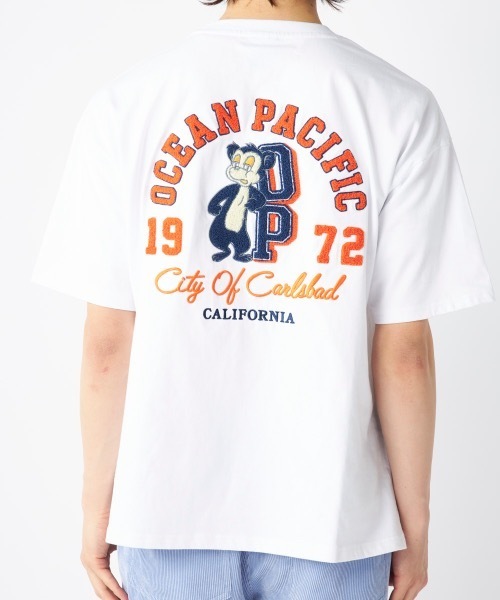 半袖Tシャツ ヴィンテージ風 プリント フェード調 Tシャツ 半袖 Ocean Pacific tシャツ 「OP/オーピー」半袖ヴィンテージ風