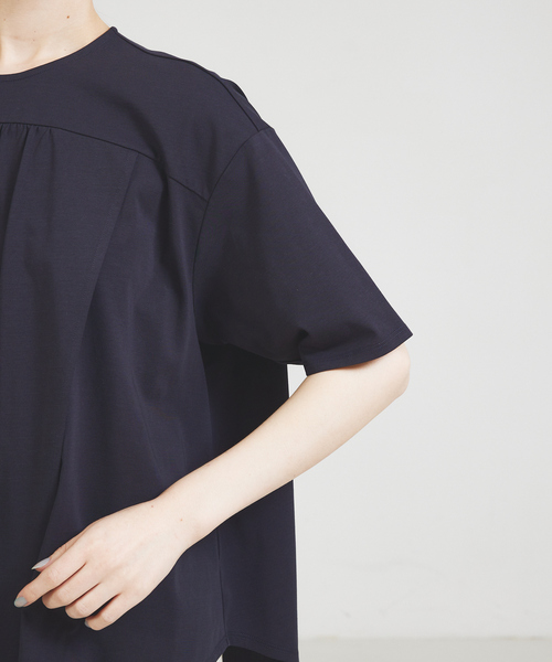 アシメフロントカットソー qualite tシャツ アシメフロントカットソー レディース