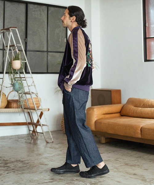 CAMBIO（カンビオ） スカジャン mj10174- Tiger Embroidered Velour