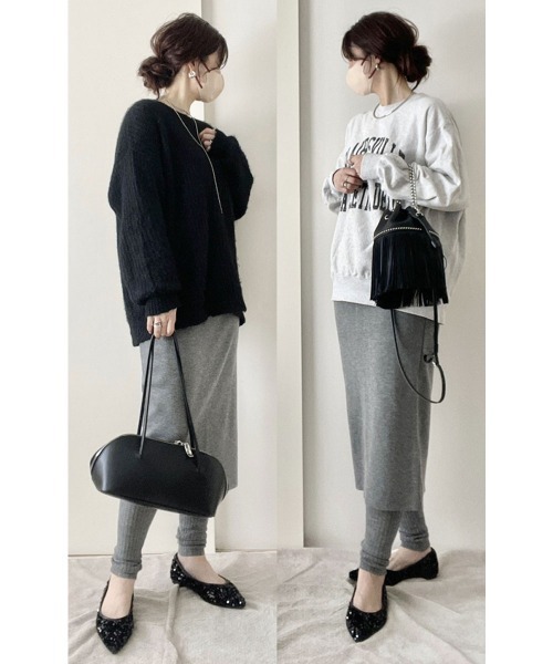 CHIC STYLE（シックスタイル） スカート レギンス付ニットタイト