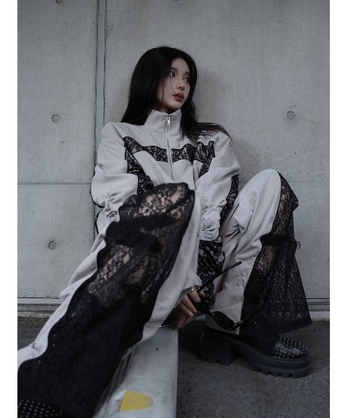 Darich ダーリッチ レースドッキングボリュームギャザーセットアップ パンツ Darich セットアップ レースドッキングボリュームギャザー