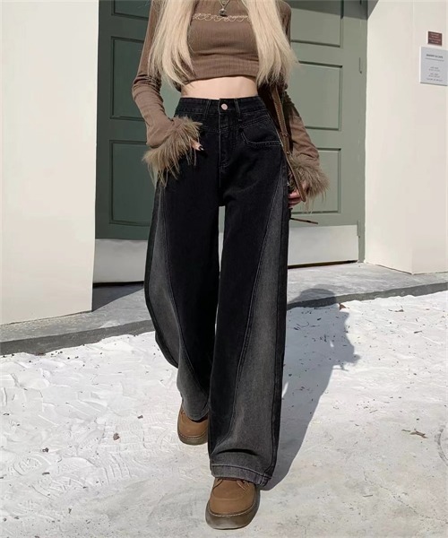 レディースデニム Dream garden ジーンズ デニム デニムパンツ ヴィンテージカラーデニム