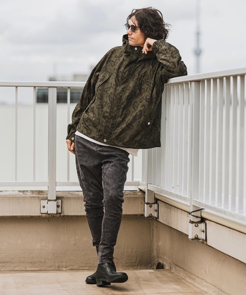 CAMBIO ジーンズ mp12811- Crack Bleach Black Denim Pants