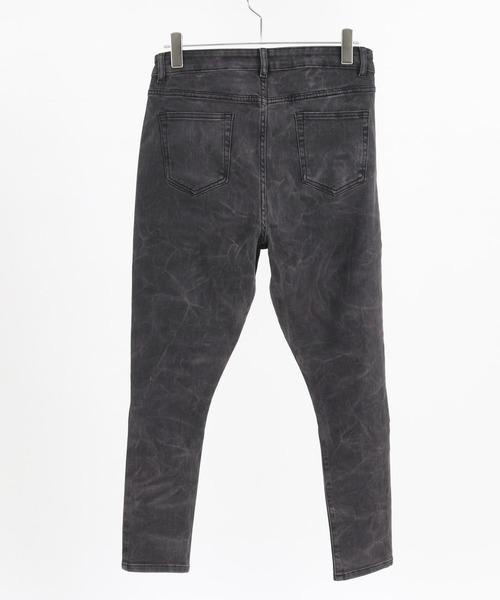 CAMBIO（カンビオ） ジーンズ mp12811- Crack Bleach Black Denim
