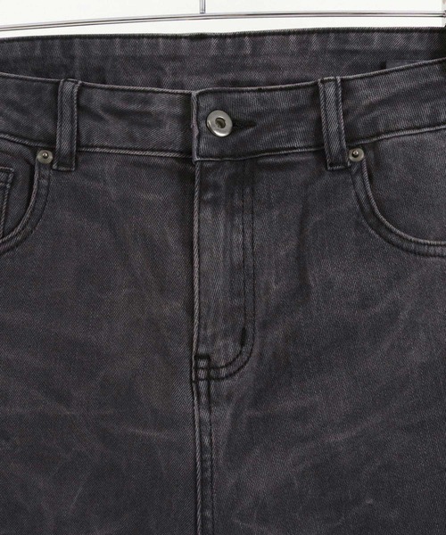 PUBLUX（パブリュクス） ジーンズ Damaged Straight Crash Denim 