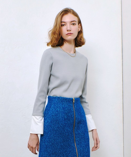 【美品】ドルチェ&ガッバーナ　ニットドッキングプルオーバー allureville ニット セーター カフスドッキングプルオーバー