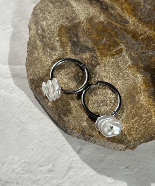 NEW!2wayニュアンスシェルピアス／サージカルステンレス 楽天市場