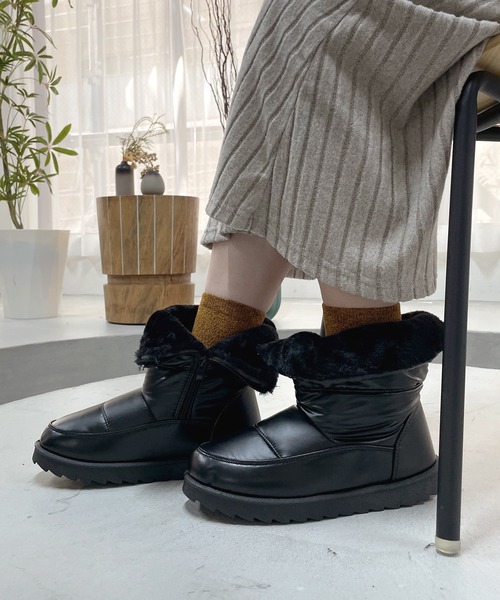 LUGG NAGG（ラグナグ） ブーツ 「防寒・内ボア」キルティングブーツ