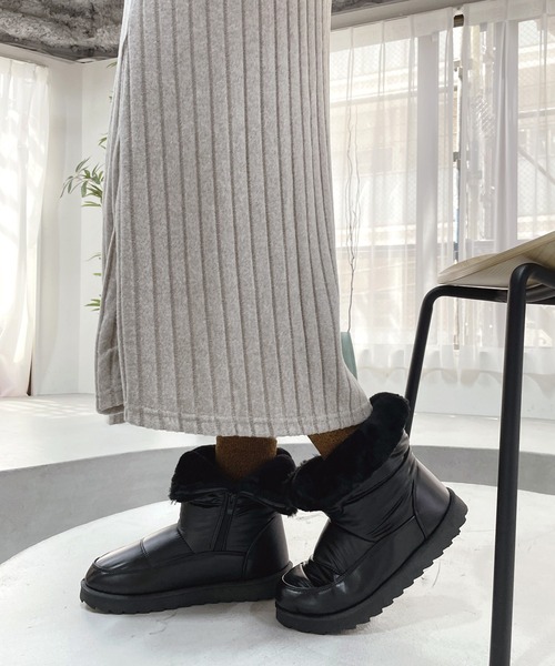 LUGG NAGG（ラグナグ） ブーツ 「防寒・内ボア」キルティングブーツ